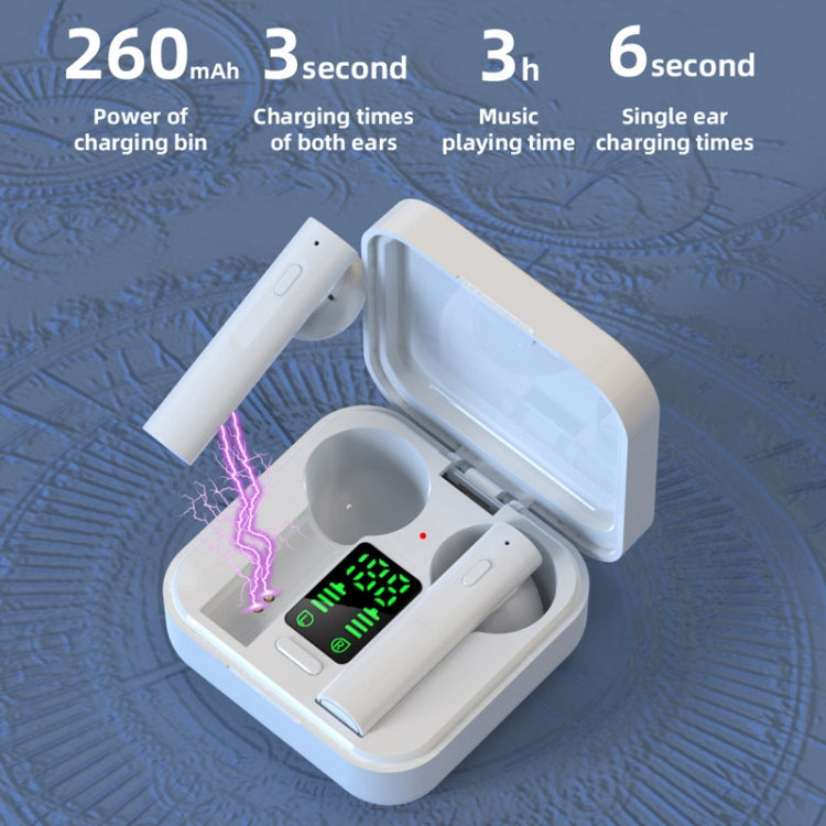 Écouteurs intra-auriculaires sans fil Bluetooth 5.0 TWS tactiles AIR6 Pro avec boîtier de chargement